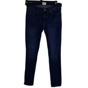 Hudson Ankle Krista Super Skinny Blue Denim Jeans Womens Stretch Comfort Size 28